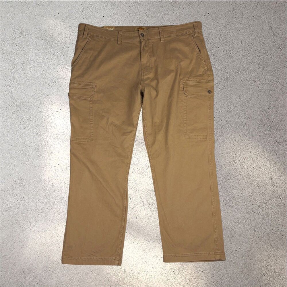 The Foundry Supply Co. Cargo Pants Men's 46x29 Tan Comfort Stretch Utility NWT